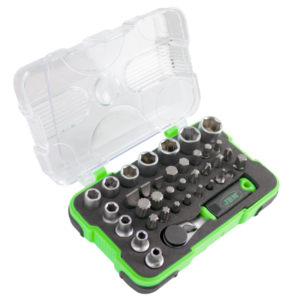 53156 MINI KUTIJA SA 37 BITOVA I NASTAVNIH KLJUČEVA SA 1/4" RAČKOM