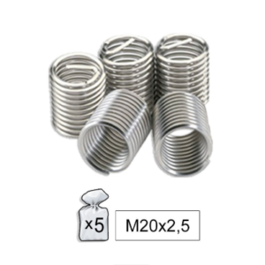 52025 Navojni umetci M20x2.5 – Set 5 kom (Reparacija navoja)